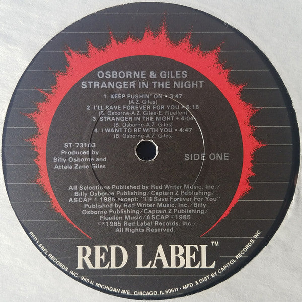 Osborne & Giles - Stranger In The Night - LP