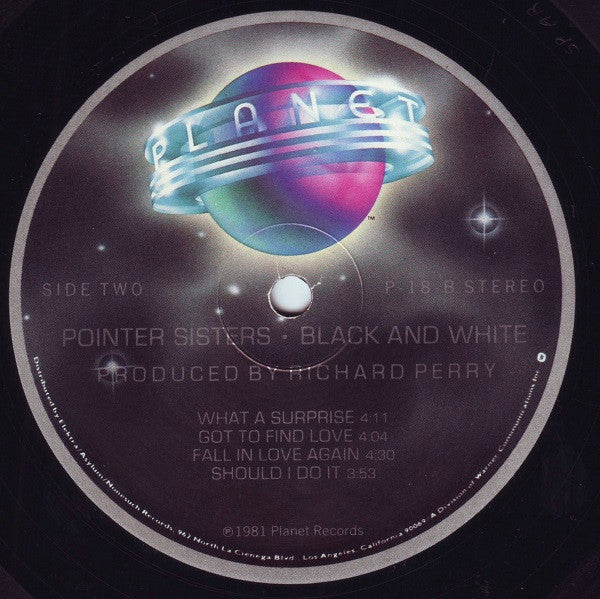 Pointer Sisters - Black & White - LP