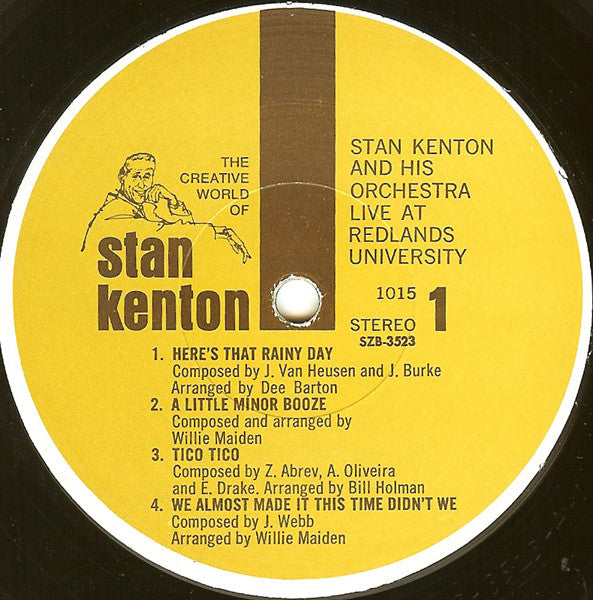 Stan Kenton And His Orchestra - Live At Redlands University - LP