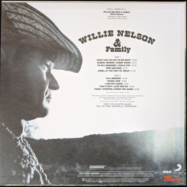 Willie Nelson - Willie Nelson & Family - LP