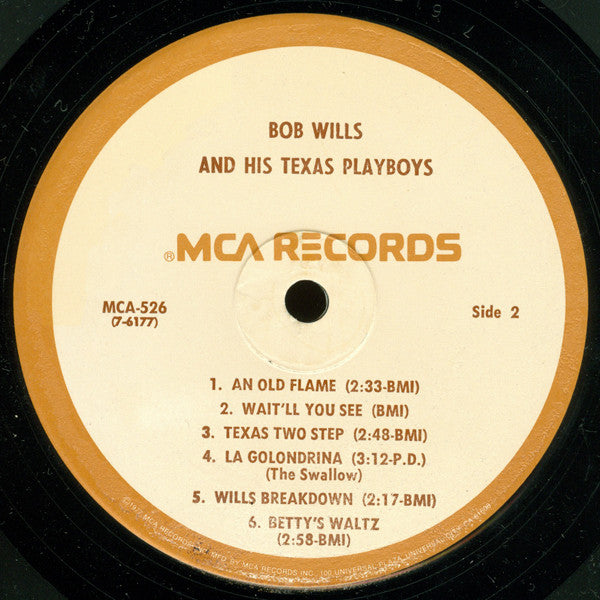 Bob Wills And His Texas Playboys* - Bob Wills And His Texas Playboys - LP