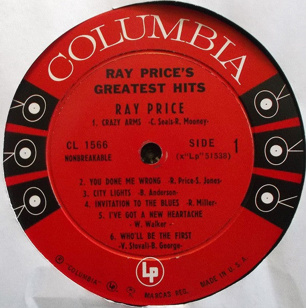 Ray Price - Ray Price's Greatest Hits - LP