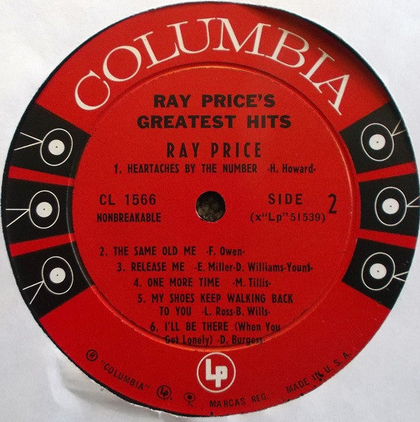 Ray Price - Ray Price's Greatest Hits - LP