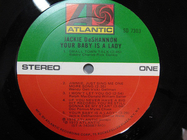 Jackie DeShannon - Your Baby Is A Lady - LP