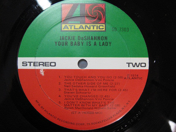 Jackie DeShannon - Your Baby Is A Lady - LP