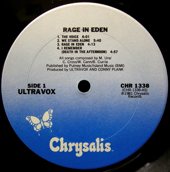 Ultravox - Rage In Eden - LP