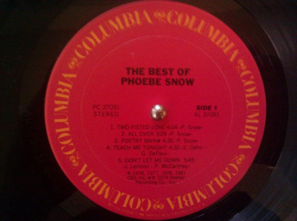 Phoebe Snow - The Best Of Phoebe Snow - LP