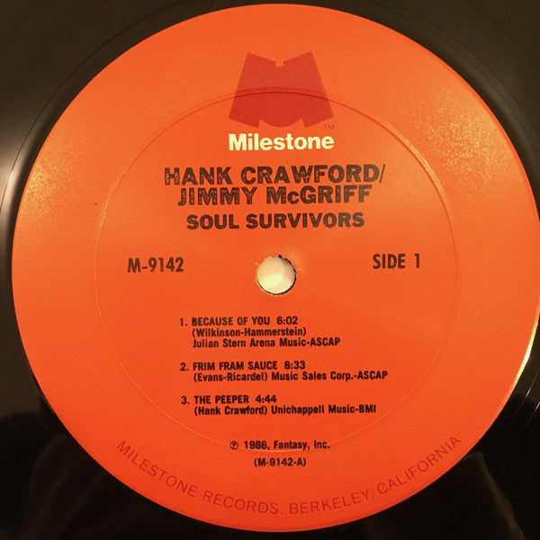 Hank Crawford / Jimmy McGriff - Soul Survivors - LP