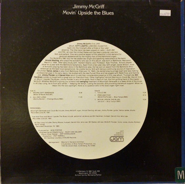 Jimmy McGriff - Movin' Upside The Blues - LP