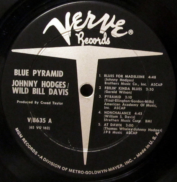 Johnny Hodges, Wild Bill Davis - Blue Pyramid - LP