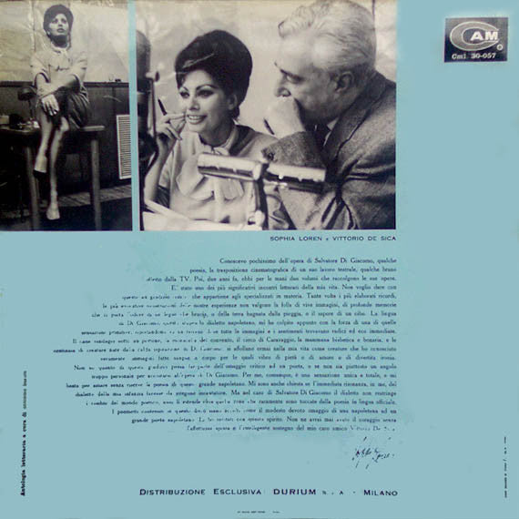 Sophia Loren - Poesie Di Salvatore Di Giacomo - LP