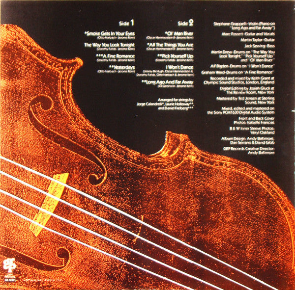 Stéphane Grappelli - Stéphane Grappelli Plays Jerome Kern - LP
