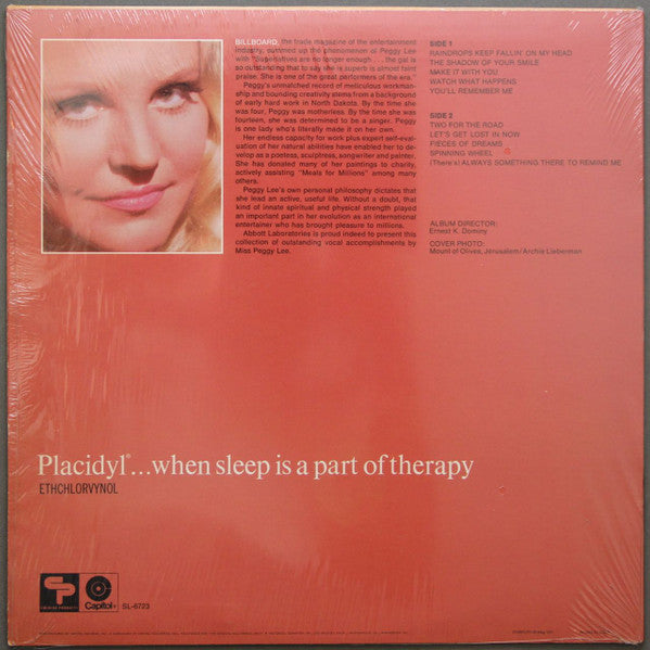 Peggy Lee - Raindrops - LP