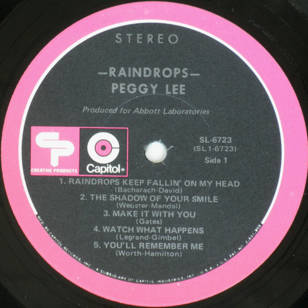 Peggy Lee - Raindrops - LP
