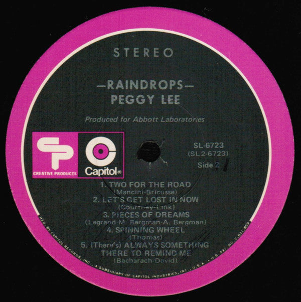 Peggy Lee - Raindrops - LP