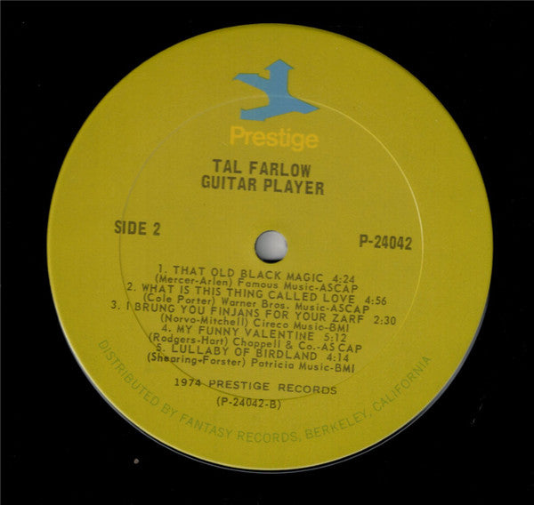 Tal Farlow - Guitar Player - LP