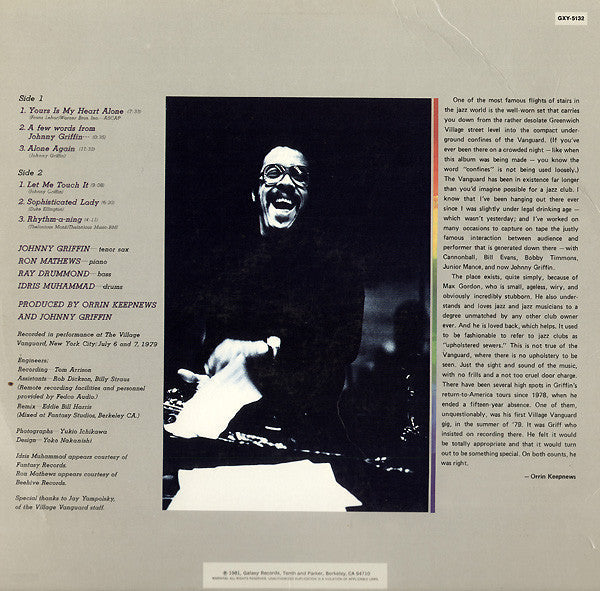 Johnny Griffin - NYC Underground - LP