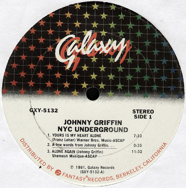 Johnny Griffin - NYC Underground - LP
