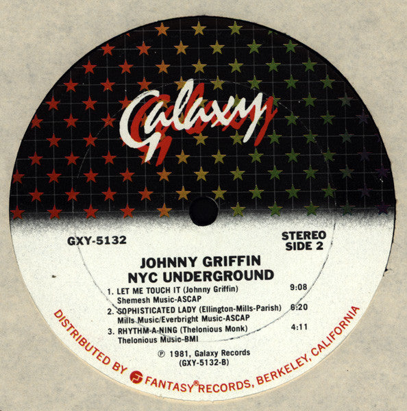 Johnny Griffin - NYC Underground - LP