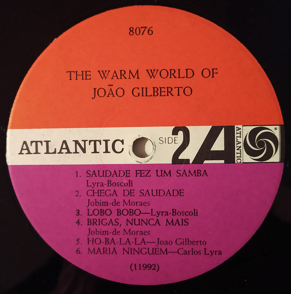 João Gilberto - The Warm World Of João Gilberto - LP