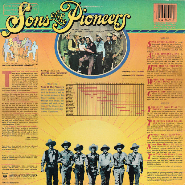 The Sons Of The Pioneers - The Sons Of The Pioneers - LP