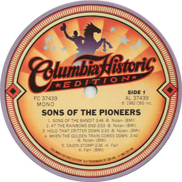 The Sons Of The Pioneers - The Sons Of The Pioneers - LP