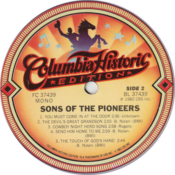 The Sons Of The Pioneers - The Sons Of The Pioneers - LP