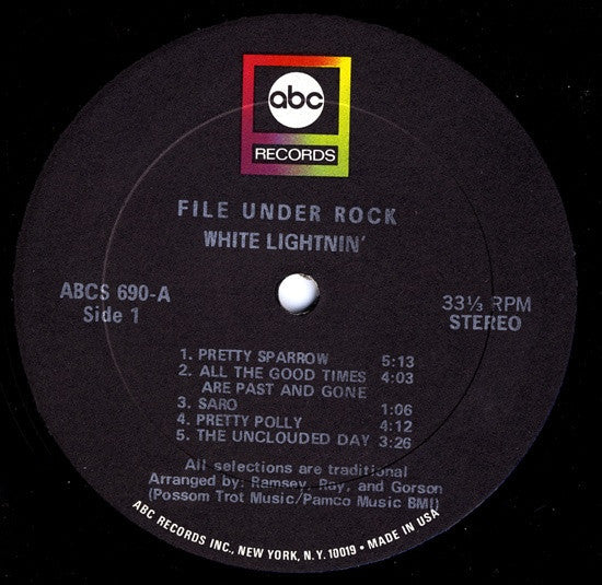 White Lightnin' - File Under Rock - LP