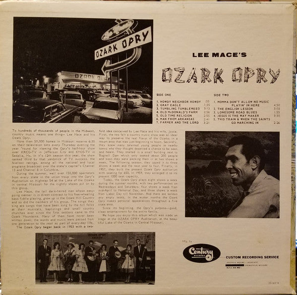 Lee Mace's Ozark Opry - On Stage - LP