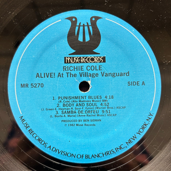 Richie Cole - Alive! At The Village Vanguard - LP