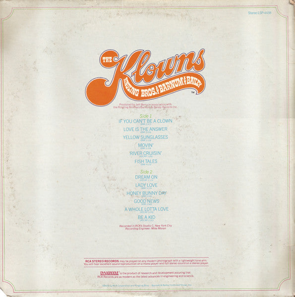 The Klowns (2) - Ringling Bros & Barnum & Bailey - LP