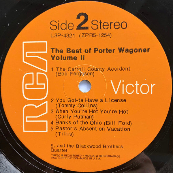 Porter Wagoner - The Best Of Porter Wagoner, Vol.II - LP