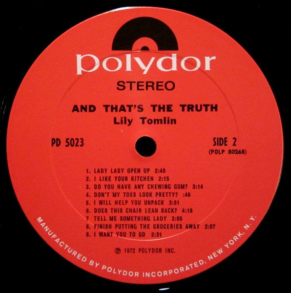 Lily Tomlin - And That's The Truth - LP
