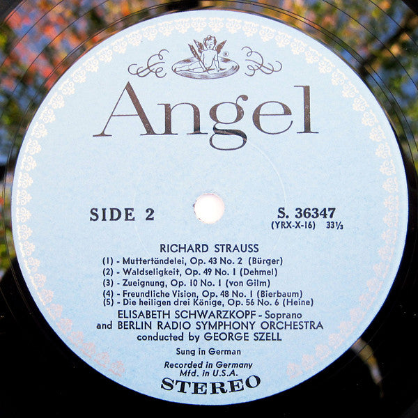 Richard Strauss - Elisabeth Schwarzkopf, George Szell Conducting The Berlin Radio Symphony Orchestra* - Four Last Songs - LP