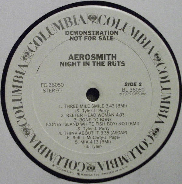 Aerosmith - Night In The Ruts - LP