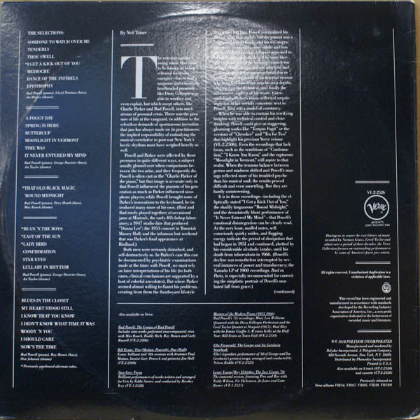Bud Powell - The Genius Of Bud Powell (Volume 2) - LP
