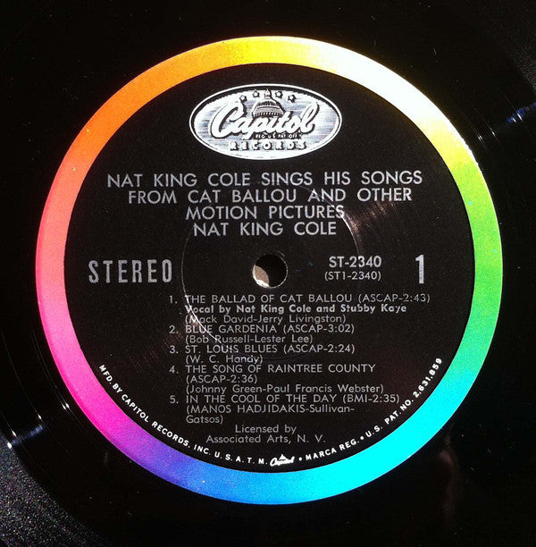 Nat King Cole - Nat King Cole Sings His Songs From Cat Ballou And Other Motion Pictures - LP