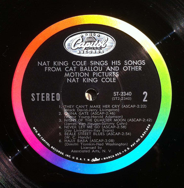 Nat King Cole - Nat King Cole Sings His Songs From Cat Ballou And Other Motion Pictures - LP