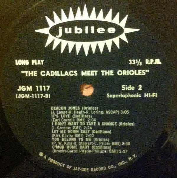 The Cadillacs / The Orioles - The Cadillacs Meet The Orioles - LP