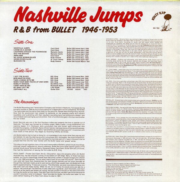 Various - Nashville Jumps: R&B From Bullet 1946-1953 - LP