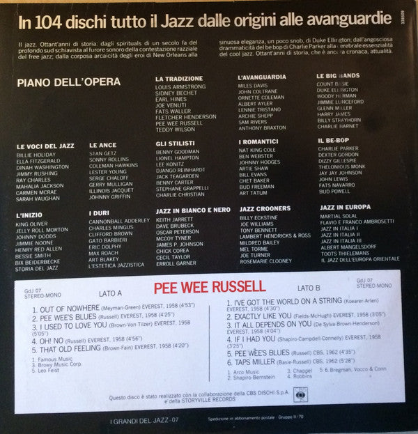Pee Wee Russell - Pee Wee Russell - LP