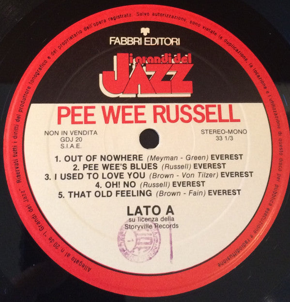 Pee Wee Russell - Pee Wee Russell - LP