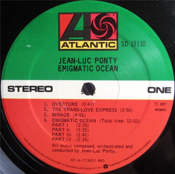 Jean-Luc Ponty - Enigmatic Ocean - LP