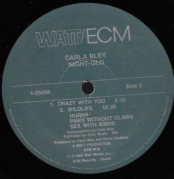 Carla Bley - Night-glo - LP