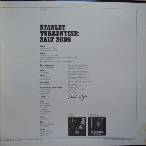Stanley Turrentine - Salt Song - LP