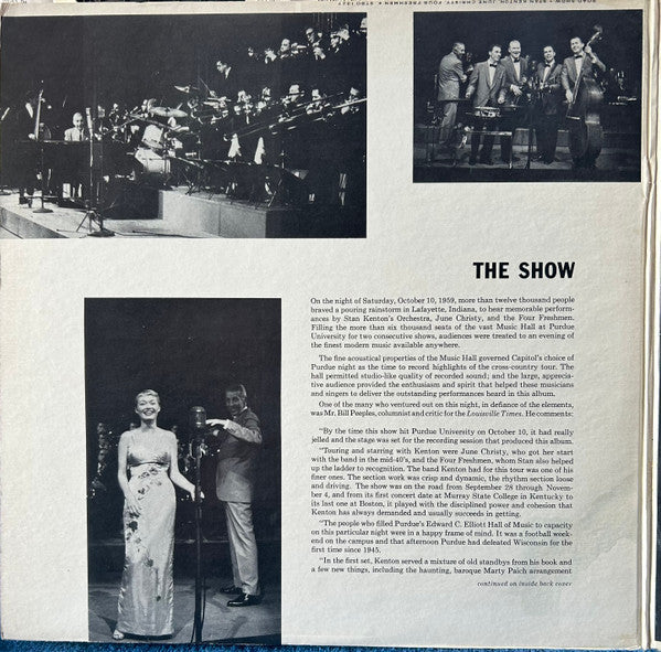 Stan Kenton And His Orchestra, June Christy, The Four Freshmen - Road Show - LP