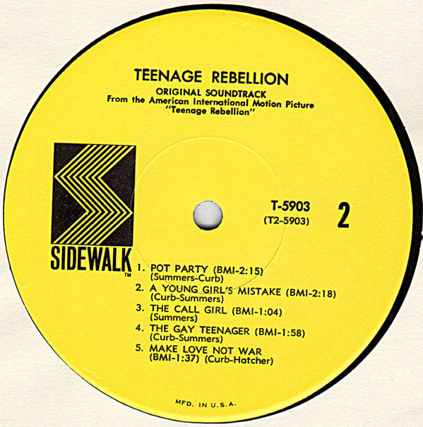 Bob Summers / Mike Curb - Teenage Rebellion - LP