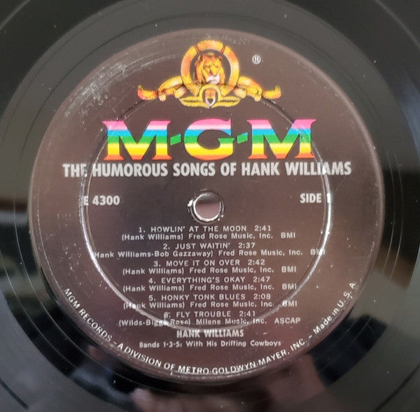 Hank Williams - Sings Kaw-Liga And Other Humorous Songs - LP