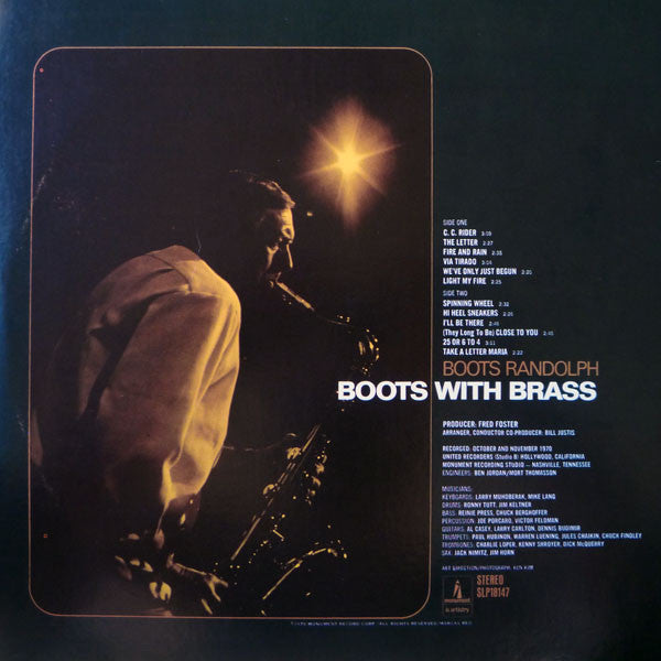 Boots Randolph - Boots With Brass - LP