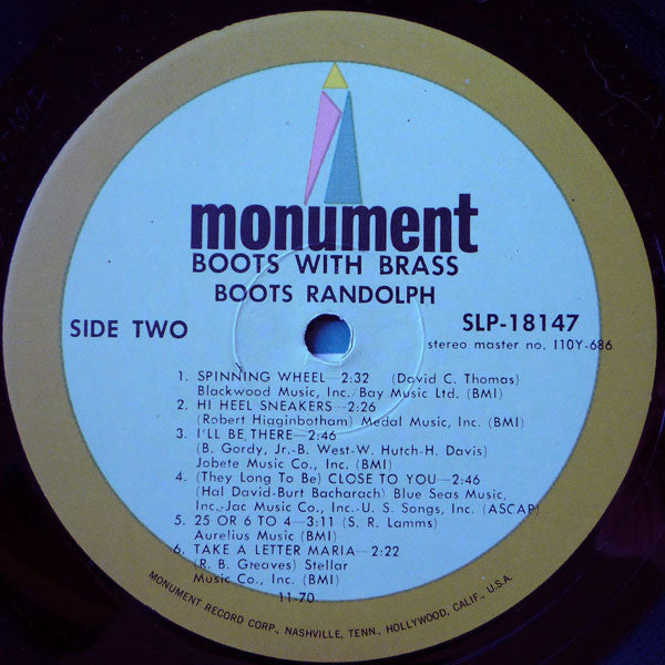 Boots Randolph - Boots With Brass - LP